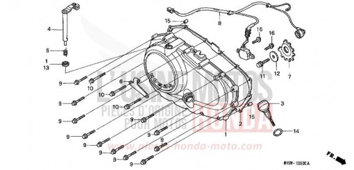 PANNEAU CARTER-MOTEUR D. CB500X de 1999
